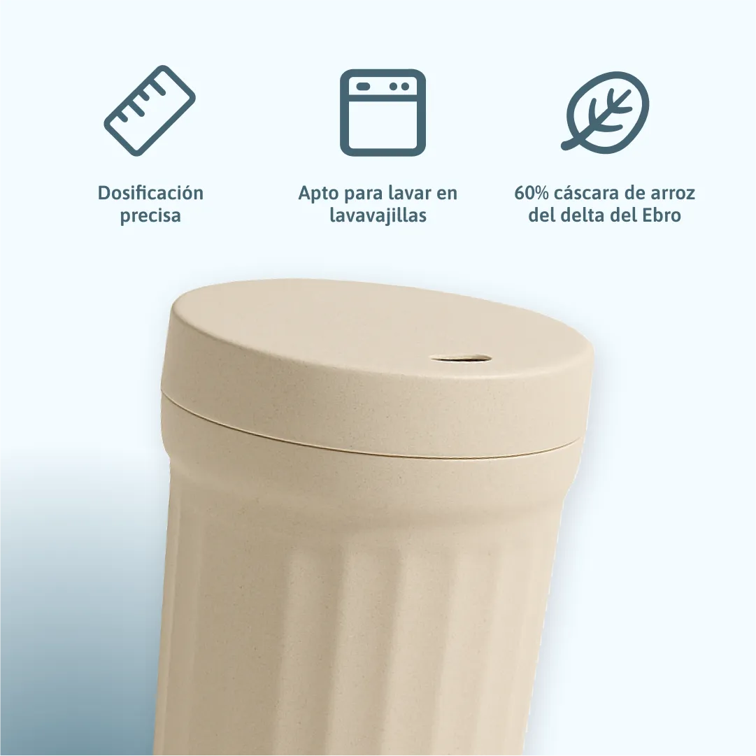 Recipient reutilizabil pentru detergent vase