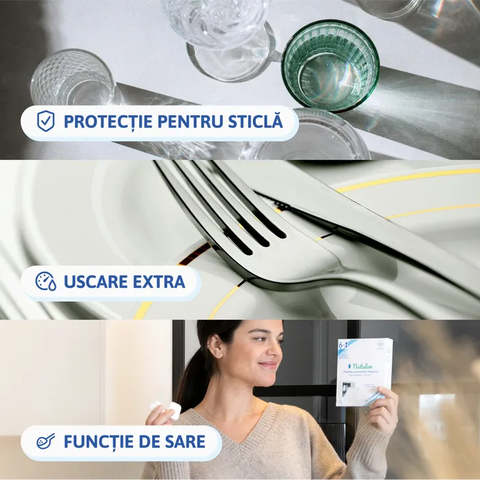 Detergent pentru Mașina de Spălat Vase 6 în 1 - 60 Spălări